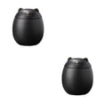 thumbnail image 1 of Billuyoard Ceramic Canisters 500ml Ceramic Urn for Cat Memory Ashes Box Keepsakes Negro 2Conjunto, 1 of 1