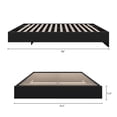thumbnail image 7 of Nexera Full Size Platform Wood Bed Frame, Black, 7 of 7