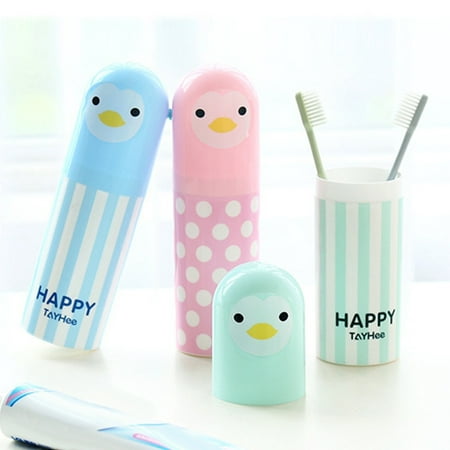 Cheers Portable Cute Cartoon Penguin Toothbrush Toothpaste Holder Travel  Storage Case | Walmart Canada