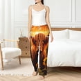 thumbnail image 6 of Lsque Vintage Sunflower Cow B Print Women's Pajama Pants, Lounge Pant - Comfortable Home Wear,Elastic Waistband, Stylish Design-Medium, 6 of 9