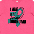 thumbnail image 4 of Inktastic I Wear Teal For My Grandma Ovarian Cancer Awareness Youth T-Shirt, 4 of 5