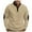 Khaki, variant on Men's Clothing Workout Top Sleeve Port And Sweatshirt Plain Mens Sweatshirt Active Men Cute Tunic Top Men's Collocation Autumn And Winter Loose Casual Plus Pile Heavy Stand Collar Sleeve Half Brown S