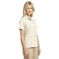 thumbnail image 4 of Port Authority Ladies Patterned Easy Care Camp Shirt-M (Ivory), 4 of 6