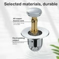 thumbnail image 6 of Universal Bathroom Sink Plug Stopper Wash Basin Core Bounce Pop Up Drain Filter, 6 of 6