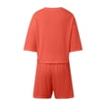 thumbnail image 4 of Short Sets for Women 2 Piece Set Top & Loose Fit Shorts Women Summer Outfits Cute Outfits, 4 of 8