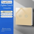 thumbnail image 5 of ThoughtHome Tuya Zigbee Single Zero Fire Line Universal 2 Switch Gold, 5 of 5