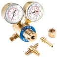 thumbnail image 2 of Biltek Dual Gauge Oxygen Solid Brass Regulator for Welding Victor Gas Torch Cutting - CGA540 Rear Mount Fitting, 2 of 6