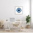thumbnail image 2 of Stupell Industries Abstract Blue Evil Eye Symbol Graphic Art Gray Framed Art Print Wall Art, Design by Ziwei Li, 2 of 7