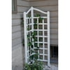 Dura-Trel Oxford 5.5' Vinyl Corner Trellis - White