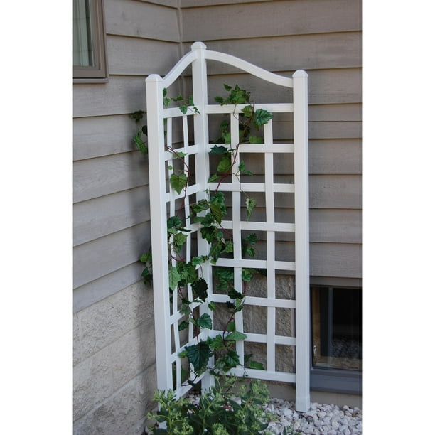 DuraTrel Oxford 5.5' Vinyl Corner Trellis White