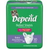 Depend Belted Shields Extra Absorbency, 30-Count Bag