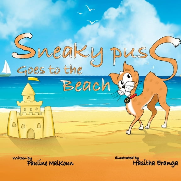 Sneaky Puss Goes to the Beach, (Paperback)