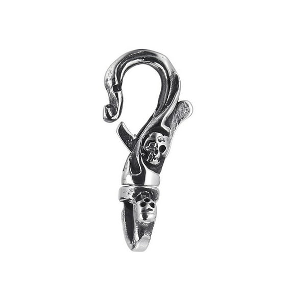 Gothic Skull Keyring Stainless Steel Casting Craftsmanship Unique Design for Men Keychain Jewelry Accessory Gift