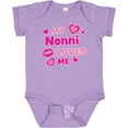 thumbnail image 3 of Inktastic Valentine's Day My Nonni Loves Me Hearts and Lips Boys or Girls Baby Bodysuit, 3 of 5