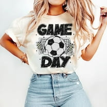 Soccer Game Day T-Shirt, Coquette Soccer Mama Shirt, Soccer Mom Tee, Game Day Sports Shirt, Soccer Mom Gift