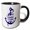 Black/White, variant on 3drose, All I Need Is Vitamin Sea Banner on Anchor, 11oz Two-tone Blue Mug