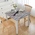 thumbnail image 2 of HAOXIT Modern Elastic Edge Square Tablecloth - Machine Washable with Stylish Irregular Pattern for Dining Room Decor 54''x54'', 2 of 8
