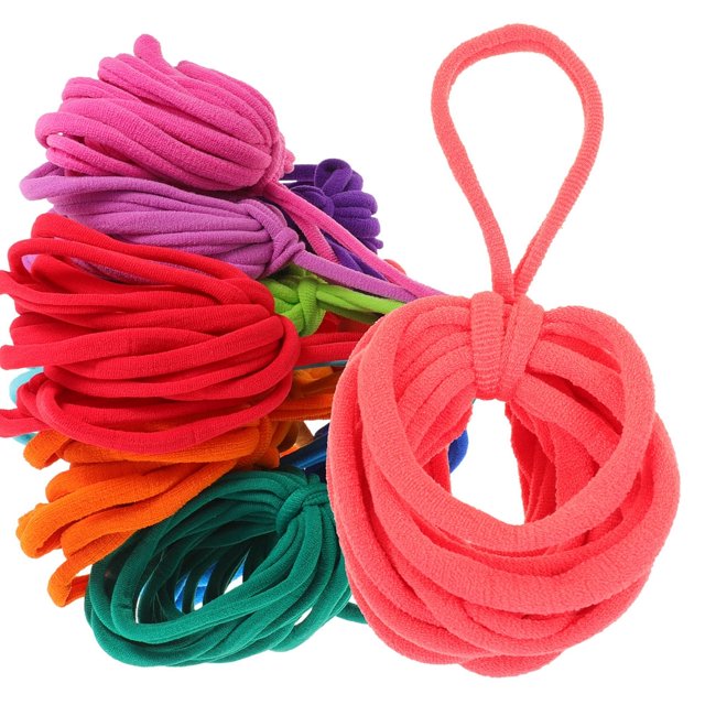 CUITING 192 Pcs Elastic Braided Rope Knitting Kit Loom Kit for Kids Weaving for Potholder Loom Pot Holder Kit Child