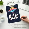 thumbnail image 3 of FORMRS Acrylic Clipboard with Low Profile Clip Standard A4 Letter Size, 12.5" x 9", Colorful UFO, 3 of 8