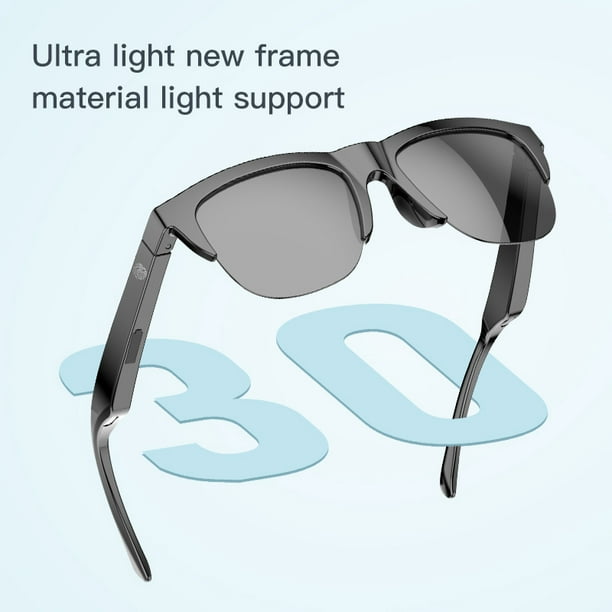 Smart Glasses For Adult BT Audio Sunglasses Polarized Lens Stereo Speaker  Clear Calls Voice 