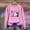 Pink, variant on WXLWZYWL Women's Halloween Sweatshirt Cute Ghost Graphic Pullover Tops Funny Novelty Pumpkin Print Round Neck Sweatshirts