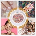 thumbnail image 7 of Uxcell 1.94oz(55g) Star Glitter Confetti, 3mm Art Craft Glitter Holographic Sequins Table Confetti Laser Sequins for Crafts DIY Nail and Party Wedding Festival Decoration, Orange, 7 of 7