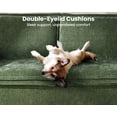 thumbnail image 4 of CHIC HOUSE Queen Sleeper Sofa Bed Pull Out Couch with Mattress USB, Convertible Chenille Couch for Living Room, Loveseat Sleeper Bed for Small Spaces, RV Sofa Sleeper with Cup Holder LED Light, Green, 4 of 9