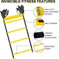 thumbnail image 3 of 6M 20ft Training Ladder Agility Speed Training Ladder 12 Rungs Fitness Foot Speed Training Ladder Outdoor Exercise Equipment for Home Gym Use-yu G, 3 of 5
