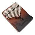 thumbnail image 1 of Kalimba Thumb Piano Instrument 21 Keys Handmade Mahogany Metal with Engraved Note Names for Beginners Adults Kids Professionals, 1 of 7