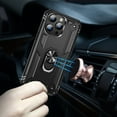thumbnail image 3 of [PST] iPhone 16 Pro Ring Case, Anti-Drop Hybrid Magnetic Hard Kickstand Case Cover with Ring Stand, 3 of 5