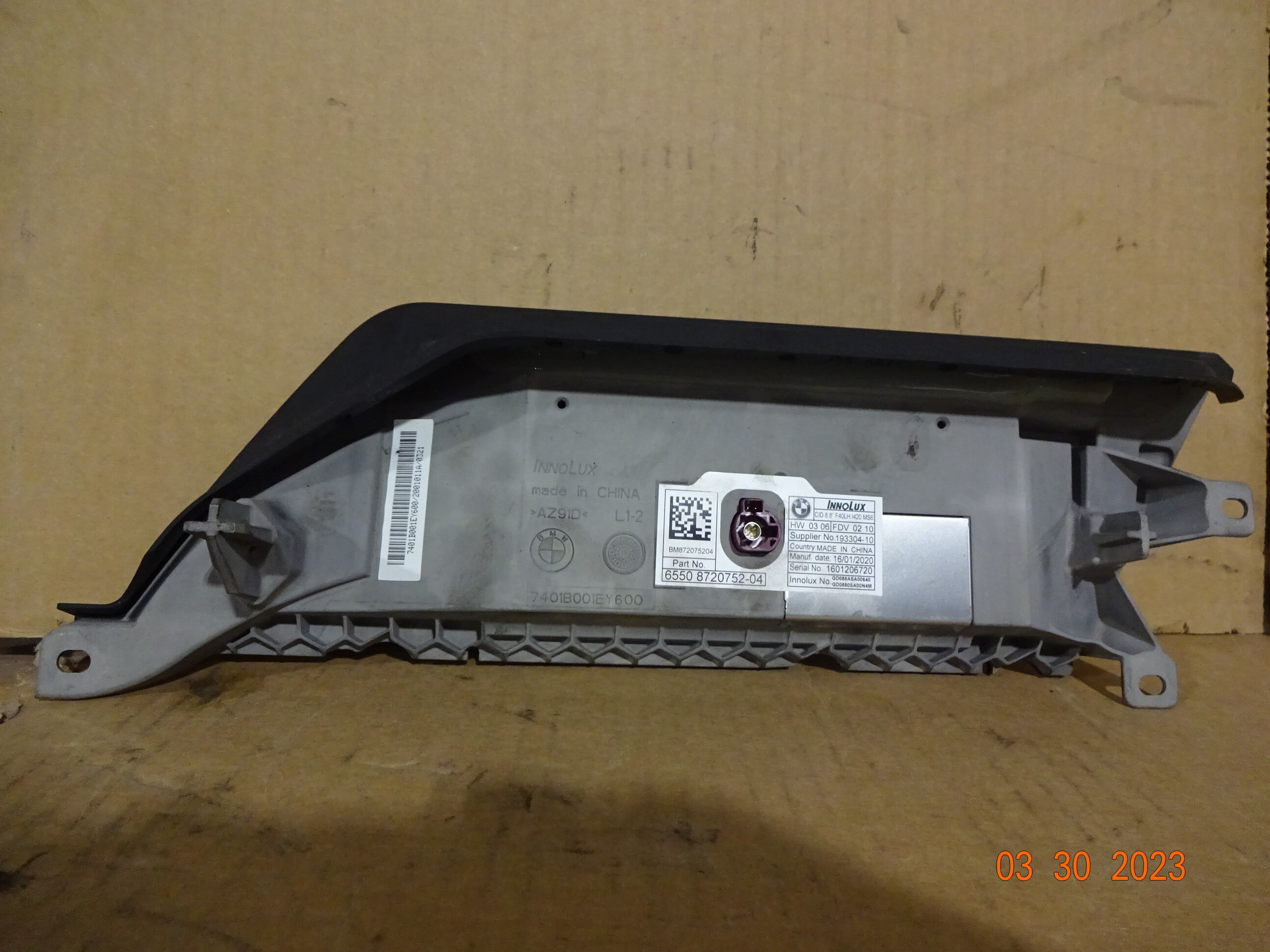 Pre-Owned 2020 BMW 228i Dash Mounted 10.25" Display Screen OEM - Verify Specific Vehicle Fitment In Description - (Good)