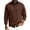 Brown, variant on GrmtClth Crew Neck Sweaters Men Breathable V-Neck Knitted Sweaters Casual Basic Soft Comfy Long Sleeve Pullover Sweaters White 4XL