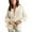 Apricot, variant on Lentta Women's Casual Long Sleeve Crewneck Button Down Cardigan Sweater Knit Outwear