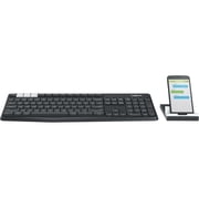 Logitech K375s Multi-Device Wireless Keyboard and Stand Combo 920-008165 Black Bluetooth Wireless K375s Multi-Device Wireless Keyboard and Stand Combo