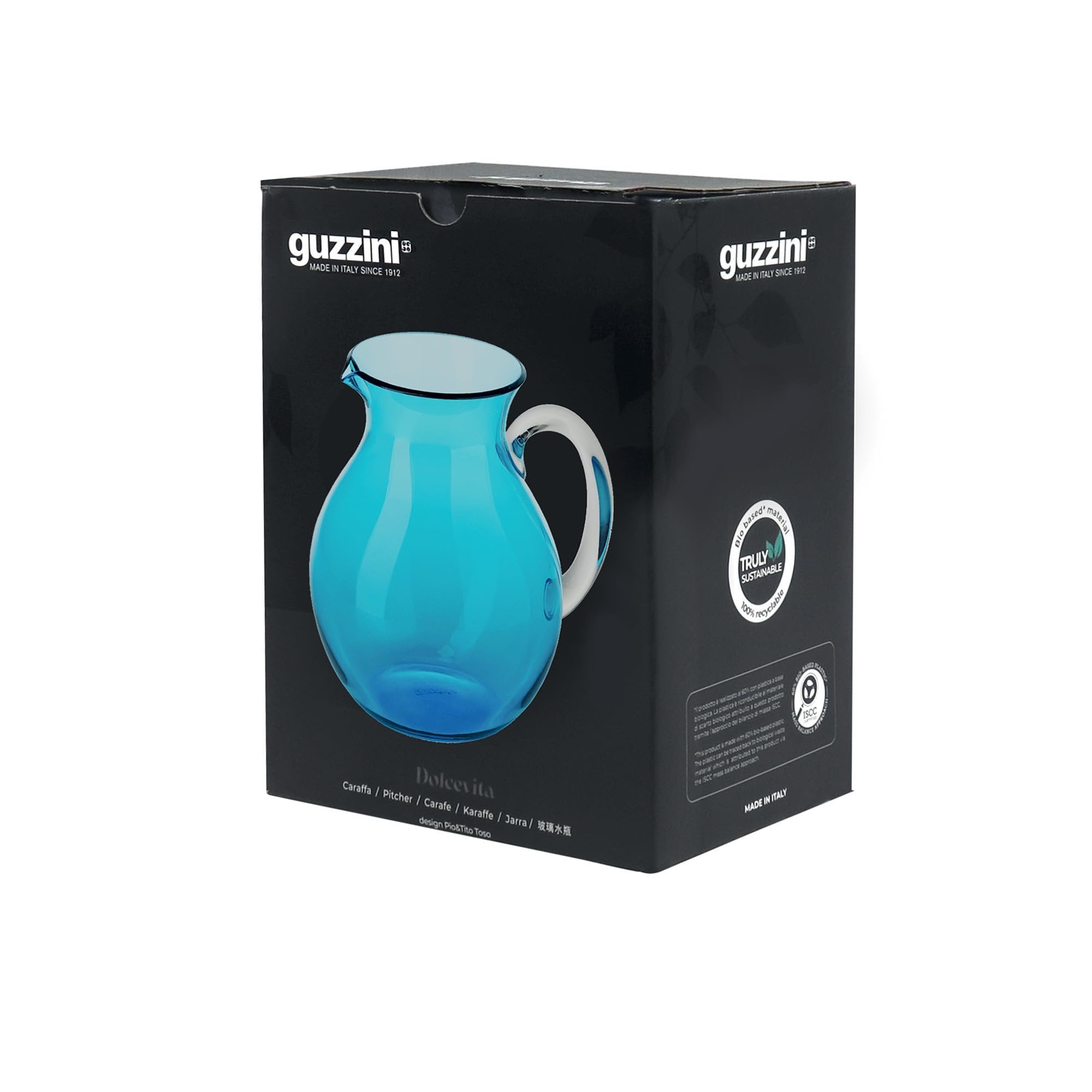 Guzzini Dolcevita Balloon Pitcher - Turquoise, Blue