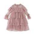 thumbnail image 5 of TAIAOJING Toddler Girls Dress Long Sleeve Summer Fashion Dress Princess Dress Casual Dress Tutu Mesh Skirt Outwear, 5 of 5