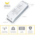thumbnail image 4 of Armacost Lighting 810600 12 Volt LED Power Supply, 60 Watt, White 60 Watt 12 Volt, 4 of 6