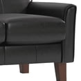 thumbnail image 2 of Weston Home Tribeca Sofa, Dark Brown Faux Leather, 2 of 4