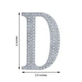 thumbnail image 3 of Efavormart 4" Letter D Silver Self-Adhesive Rhinestone Number Stickers for DIY Crafts, Handicraft Art, Graduation Cap Decorations Birthday Party, Wedding Alpha-Numeric stickers, 3 of 7