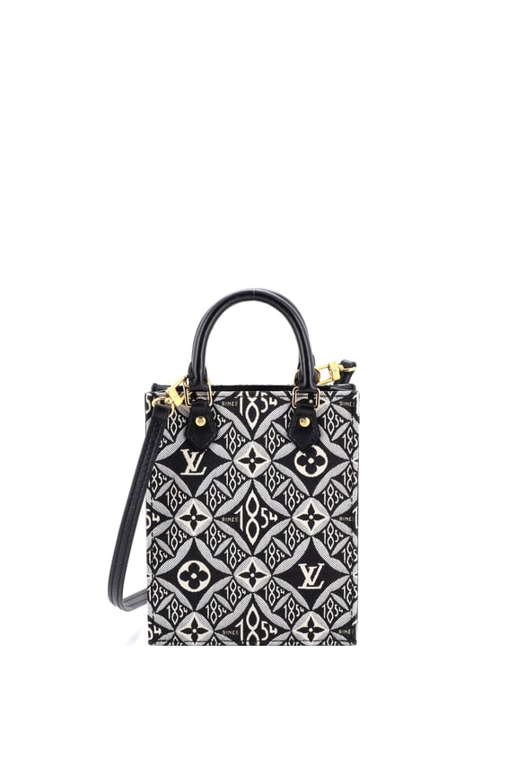 Pre-Owned Petit Sac Plat Bag Limited Edition Since 1854 Monogram Jacquard By Rebag