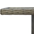 thumbnail image 2 of vidaXL Garden Table Brown Poly Rattan and Tempered Glass, 2 of 4