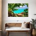 thumbnail image 3 of Elephant Stock Seychelles Scenery Wall Art - Horizontal Canvas Wall Art - Living Room Wall Decor - Beach Canvas - Beige And Green Decor - 45" x 30", 3 of 8