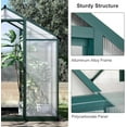 thumbnail image 3 of Homhougo 8 x 6.25 Ft Heavy Duty Greenhouse for Outdoors with Doors and Adjustable Roof Vent Windows, Walk-in Large Sunhouse for Backyard Gardening, Heavy Duty Plant Hot House with Reinforced Frame, 3 of 4