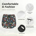 thumbnail image 6 of Lsque Holiday Christmas Cookies Printed Women's Running Shorts with Liner Pockets,Elastic Quick Dry Workout Athletic Gym Yoga Shorts,Womens High Waist Shorts-X-Large, 6 of 9