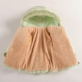 thumbnail image 6 of Fjofpr Winter Thicken Kids Jackets for Girls Coats Warm Girl Jackets Jackets Hooded Outerwear Boys' And Girls' Long-sleeved Warm Children's Hooded Zipper Jacket C Green 1 Years, 6 of 9