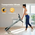 thumbnail image 5 of Aukfa Folding Treadmills for Home, 2.5 HP Running Machine Treadmill, 265 lbs Capacity, Silver, 5 of 6