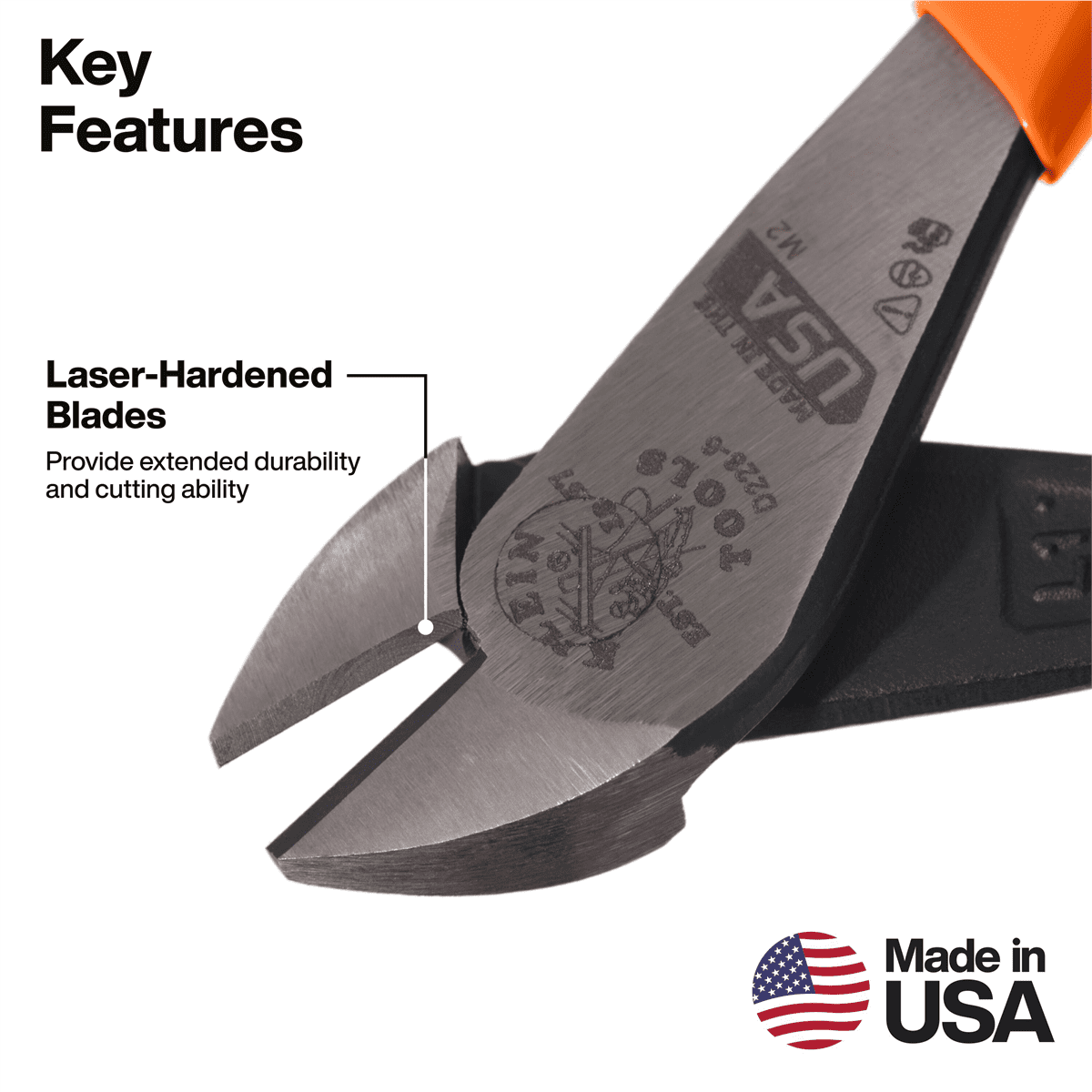 Klein Tools Diagonal Cutting Pliers, High-Leverage, 6-Inch