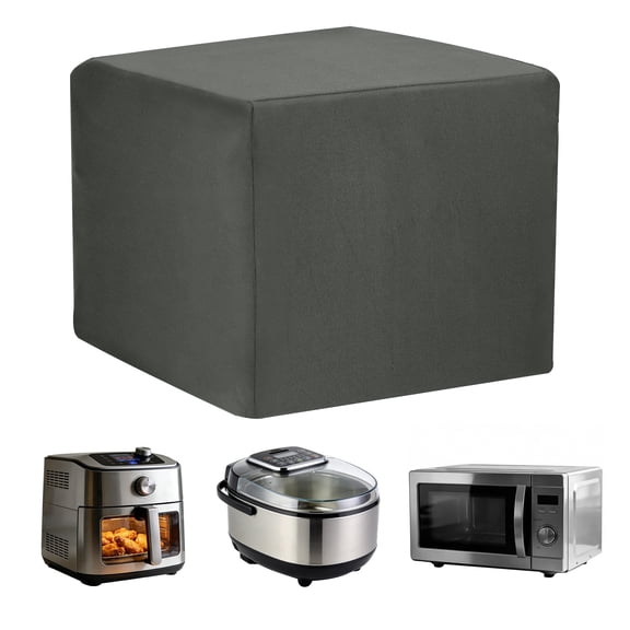 Uxcell Air Fryer Cover 10''x 10''x 11'' - Waterproof Protective Heat-Resistant Rice Cooker Cover Small Appliance Dust Jacket for Air/Fryer/Oven, Dark Gray