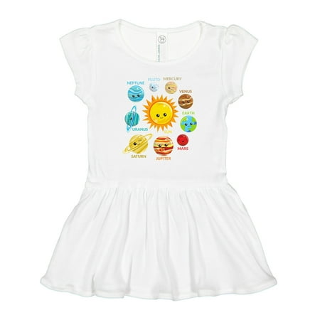 

Inktastic Cute Planets Solar System Space Cosmos Galaxy Gift Toddler Girl Dress