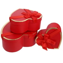 OFFIGAM Valentine's Day Heart Shape Box, Elegant Red Design, Packaging, 1 Set for Special Occasions